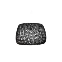 lampe suspendue - bambou - 50x70x70 cm moza coloris noir