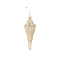 paris prix - lampe suspension coquillage daisy 176cm naturel