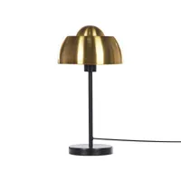 lampe de bureau en métal noir et doré senette 314827