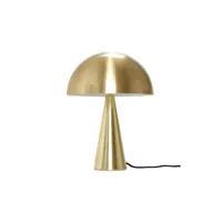 lampe à poser champignon laiton doré - hauteur 33cm 06603079