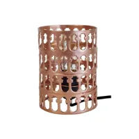 kathedral - lampe de chevet cylindrique métal cuivre 64928
