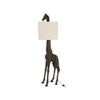 paris prix - lampadaire design girafe 177cm marron foncé