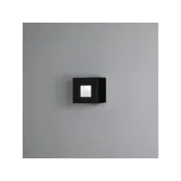 konstsmide chieri petite lampe carrée effet extérieur 1.5w led haute puissance noir, ip54