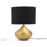 lampe de chevet moderne doré kuban 78976