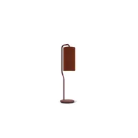 pensile lampe de table avec abat-jour rond rouge foncé, cordon d'alimentation 1x e27