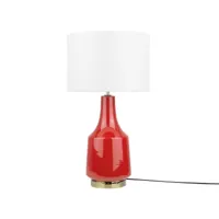 lampe de chevet rouge triversa 79048