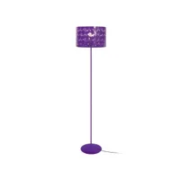 lys - lampadaire droit métal violet 50562