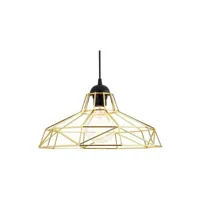 lampe de plafond design industriel - lampe suspendue rétro - nova doré