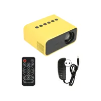 projecteur portable mini pour cinéma maison et projection d'écran, plug ue jaune