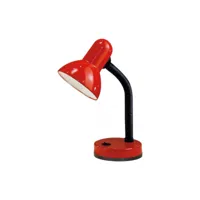 lampe de bureau basic 1 ampoule rouge