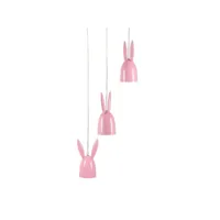 lampe de suspension en forme de lapin rose rabbit 250858