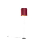 qazqa led lampadaires simplo fl - rouge - classique/antique - d 400mm