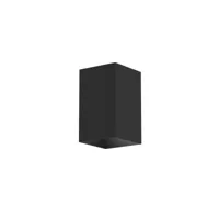lumicom  cube plafonnier, 1x gu10, max 33w, métal, noir mat, h10cm 303006000098