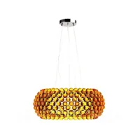 lampe de plafond - lampe suspendue boules de cristal - 50cm - savoni doré