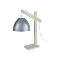 pilori celica - lampe de bureau articulé bois naturel  et aluminium 90211