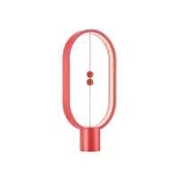 lampe de bureau usb à led, interrupteur magnétique, pour la protection des yeux et la décoration (rouge)