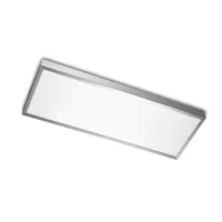 leds-c4 toledo - plafonnier led rectangle moyen aluminium