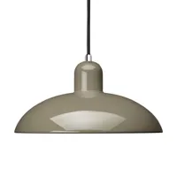 fritz hansen - kaiser idell 6631-p lampe suspendue, vert olive / chrome