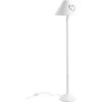 lampe de lecture aubry gaspard - lampadaire en bois blanc 150cm