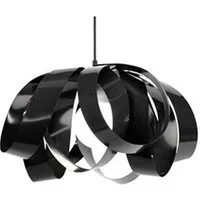 plafonnier tosel 12278 suspension abstract métal noir l 40 p 40 h 80 cm ampoule e27