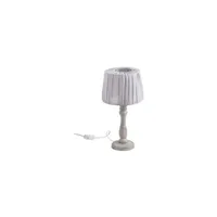 lampe à poser aubry gaspard - lampe de chevet en bois gris clair