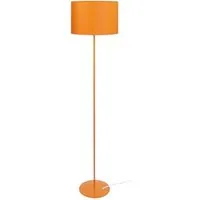 lampe de lecture tosel 50187 lampadaire droit métal orange l 35 p 35 h 153 cm ampoule e27