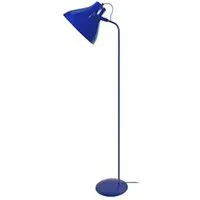 lampe de lecture tosel 95076 lampadaire liseuse articulé métal bleu l 40 p 29 h 150 cm ampoule e27