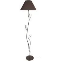 lampe de lecture tosel 50320 lampadaire arbre métal marron l 40 p 40 h 168 cm ampoule e27