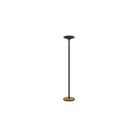 lampadaire unilux lampadaire à led baly bamboo, dimmable, noir-bambou