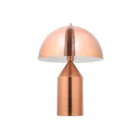 lampe de bureau generique lampe de bureau milano - metal or rose chromé