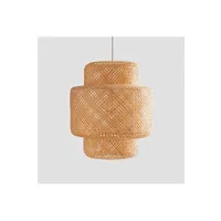 suspension sklum lampe suspendue en bambou (ø45 cm) lexie naturel 187,5 cm