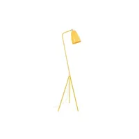 lampe de lecture tosel 95303 lampadaire liseuse articulé métal jaune l 30 p 30 h 160 cm ampoule e27