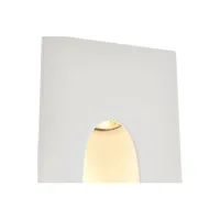 applique saxby lighting saxby zeke - applique murale encastrée trimless rectangulaire 1.5w plâtre blanc