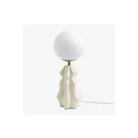 lampe à poser sklum lampe de table makalu blanc