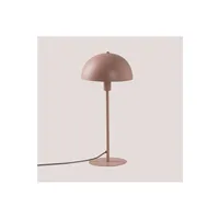 lampe à poser sklum lampe arleth rose noisette 44 cm