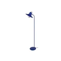 lampadaire tosel 95128 lampadaire liseuse articulé métal bleu l 29 p 29 h 150 cm ampoule e27