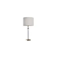 lampe de bureau generique lampe de bureau dkd home decor verre doré métal transparent polyester 220 v 50 w 41 41