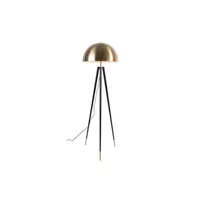 lampadaire vente-unique.com lampadaire trépied en métal - h. 165 cm - noir et doré - batley