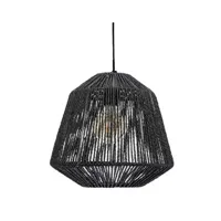 suspension pegane lampe suspendue, suspension luminaire coloris noir et métal noir - diamètre 29 x hauteur 26,8 cm - -
