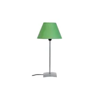 lampe de chevet tosel 60236 lampe de chevet droit métal aluminiumet vert l 30 p 30 h 58 cm ampoule e14