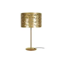 lampe de chevet tosel 63538 lampe de chevet droit métal doré l 30 p 30 h 58 cm ampoule e27