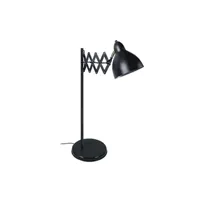 lampe de bureau tosel 90077 lampe de bureau articulé métal anthracite l 60 p 16,5 h 60 cm ampoule e27