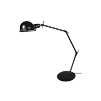 lampe de bureau tosel 90082 lampe de bureau articulé métal noir l 33 p 33 h 60 cm ampoule e27
