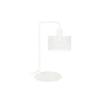 lampe de bureau tosel 90395 lampe de bureau arqué métal blanc l 30 p 18 h 45 cm ampoule e27