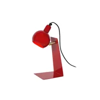 lampe de bureau tosel 90430 lampe de bureau articulé métal rouge l 13 p 15 h 31 cm ampoule e14
