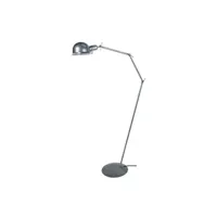 lampadaire tosel 95185 lampadaire liseuse articulé métal aluminium l 50 p 50 h 200 cm ampoule e27
