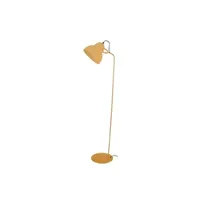 lampadaire tosel 95352 lampadaire liseuse articulé métal jaune l 25 p 25 h 150 cm ampoule e27
