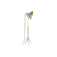 lampadaire tosel 95401 lampadaire liseuse trépied métal aluminium l 30 p 30 h 150 cm ampoule e27