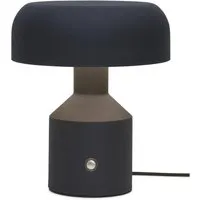 lampe de table en fer porto noir