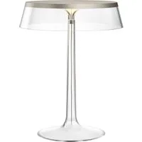 flos lampe de table bon jour - clair - chrome mat
